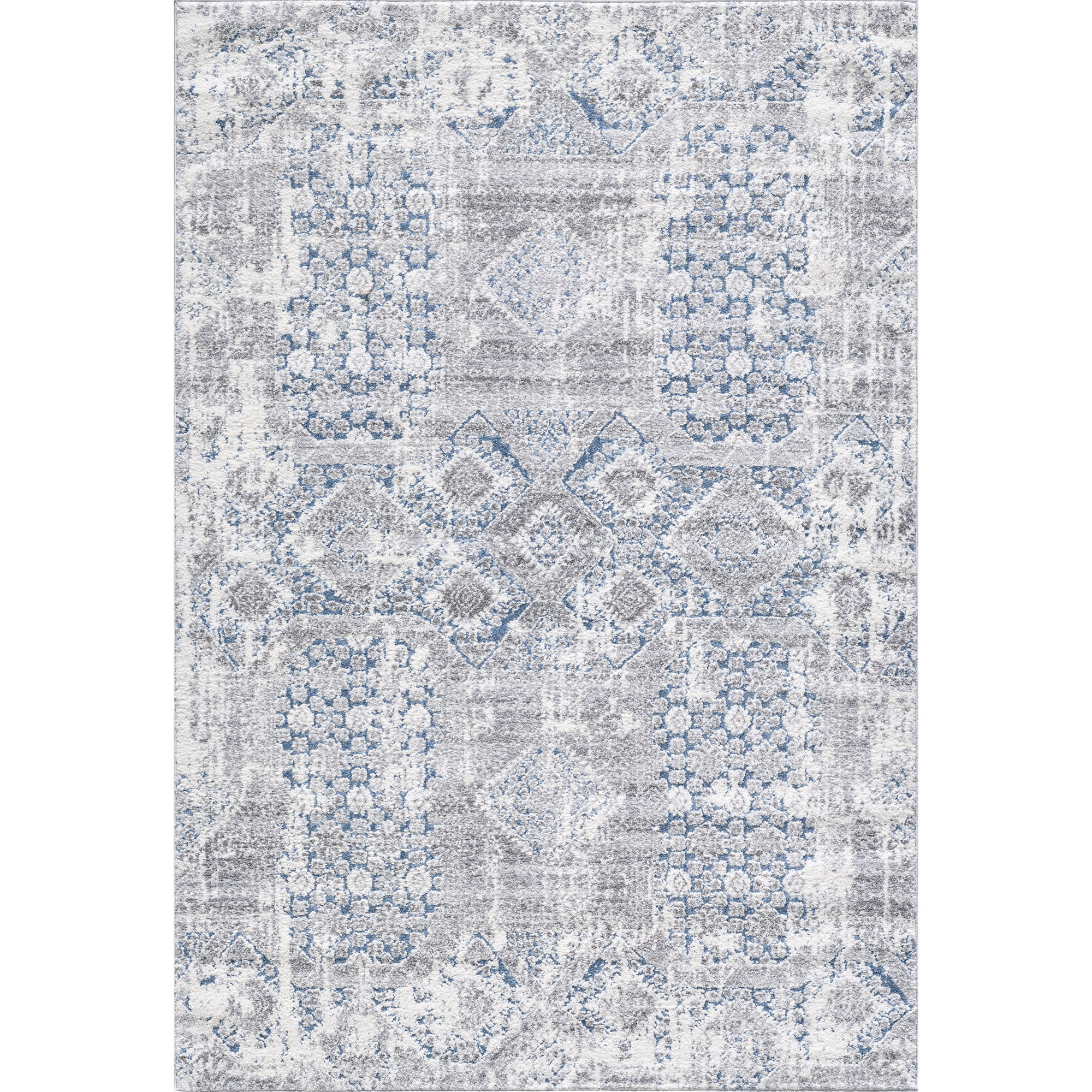 Darius Abstract Patch Blue Rug