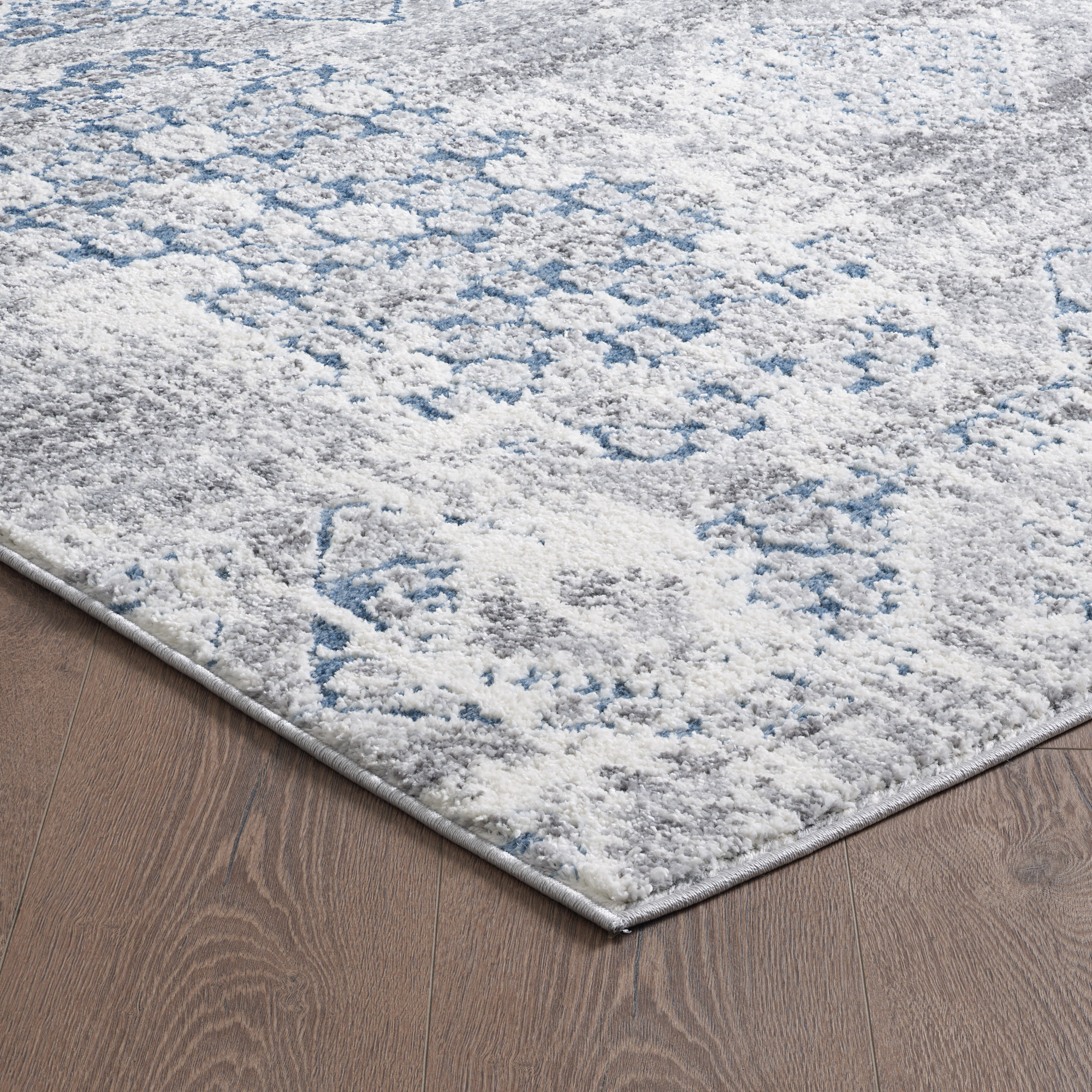 Darius Abstract Patch Blue Rug - Image 4