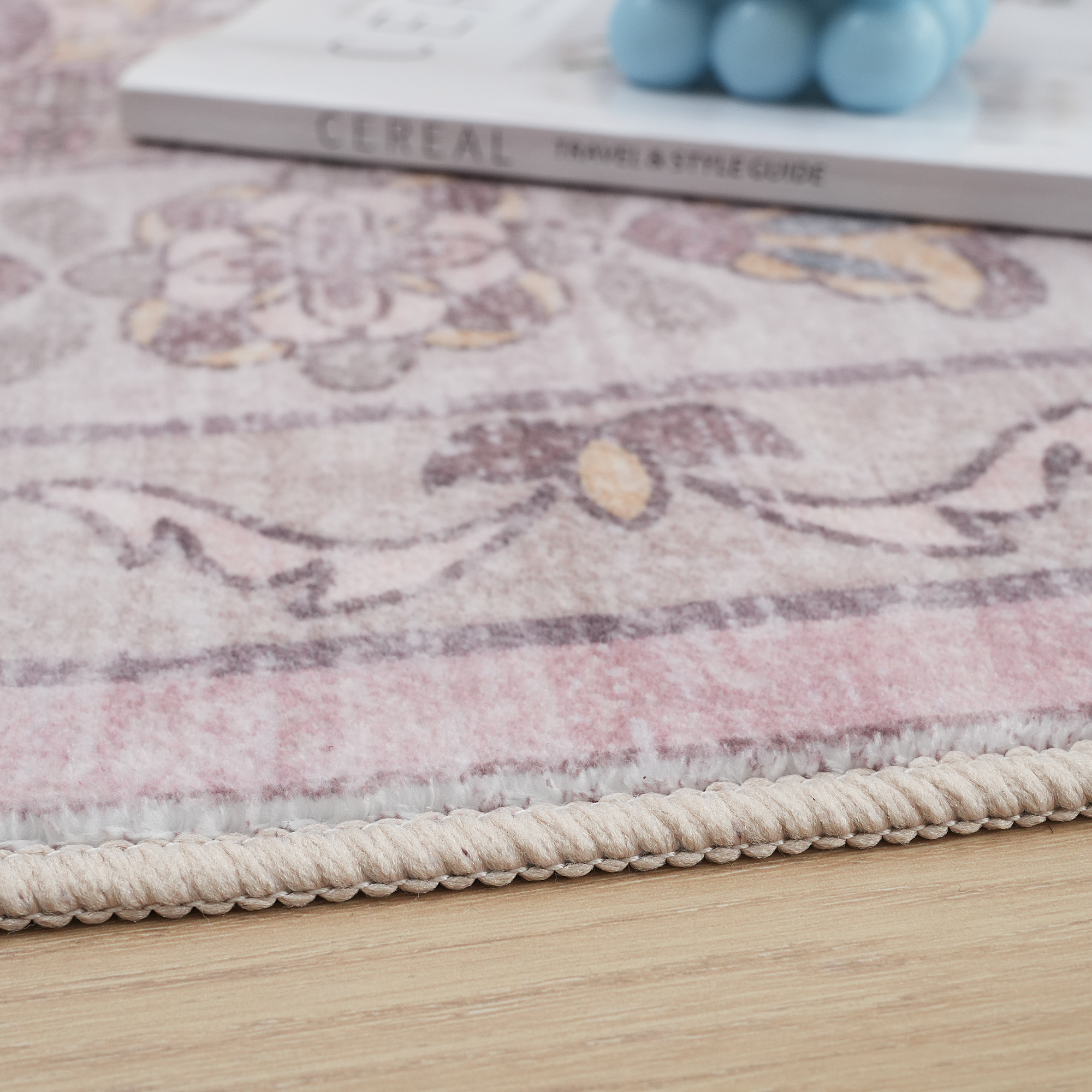 Washable Pink Oriental Rugs - Image 3