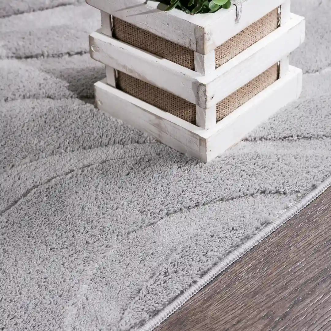 Pearl Grey Waves Rugs - Image 5